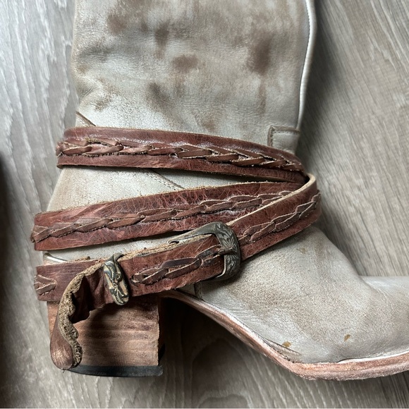 Freebird by Steven | Cannon Tan and Brown Heeled Boots - Picture 5 of 8